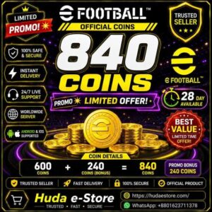 Android eFootball™ Coin 840 | eFootball 2026 Coin Top Up