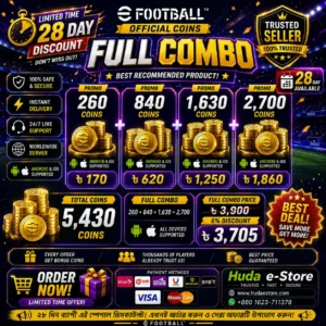 5430 eFootball Coins Full Promo Combo | Instant Top-Up Bangladesh